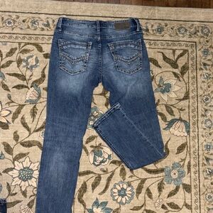BKE Men's Straight Blue Jeans